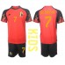 Billige Belgia Kevin De Bruyne #7 Hjemmetrøye Barn VM 2022 Kortermet (+ korte bukser)